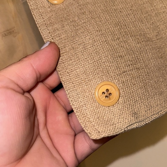 Gucci vintage blazer linen lined button down pockets size 40 large 10 - Picture 2 of 8